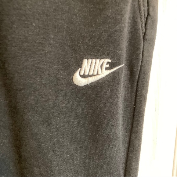 nike black cotton blend jogger sweats pants - Picture 3 of 5